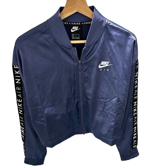 Nike Air Purple Satin Track Jacket- Women's Size Small - Picture 1 of 6